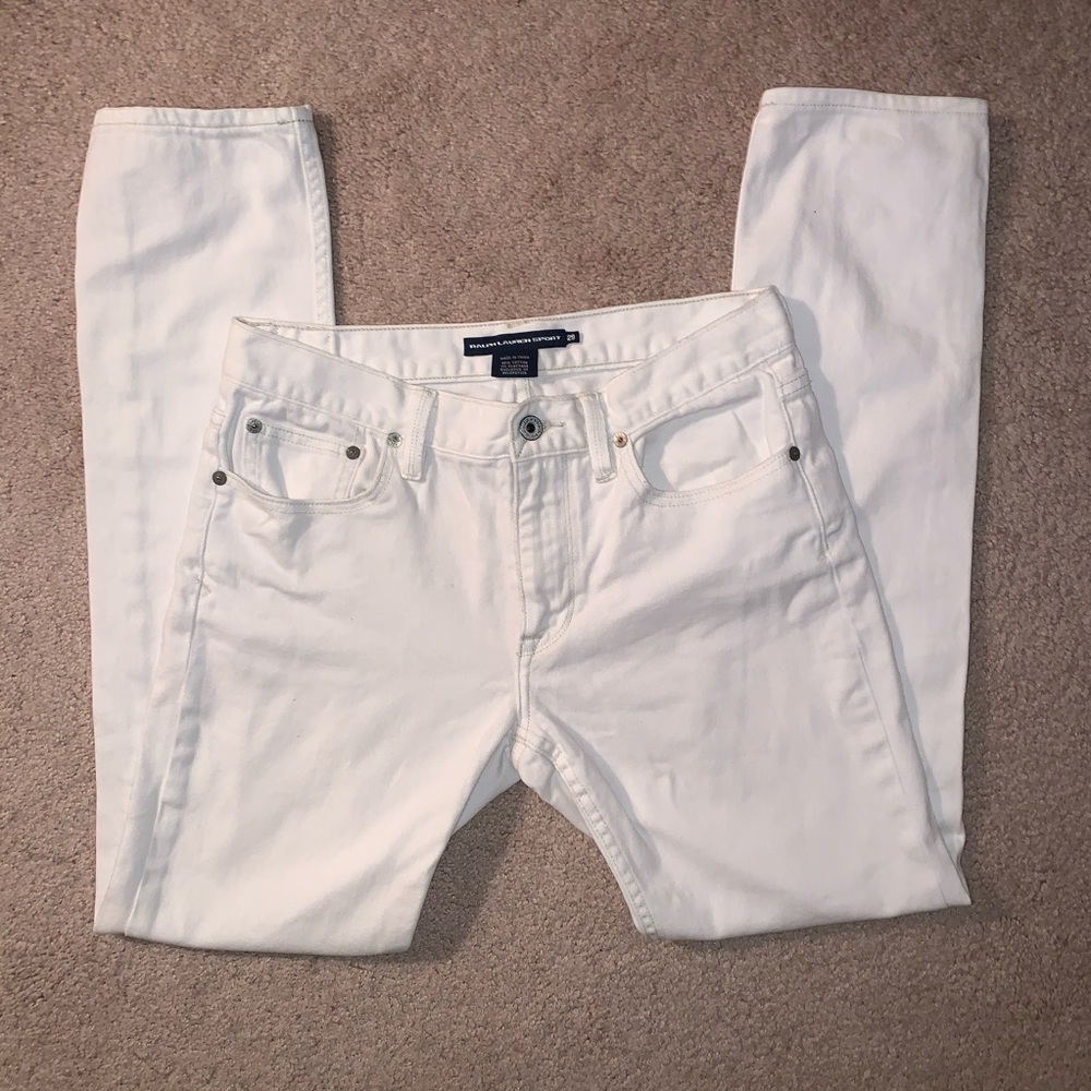 Ralph Lauren Sport Women Thompson 650 White Jeans
